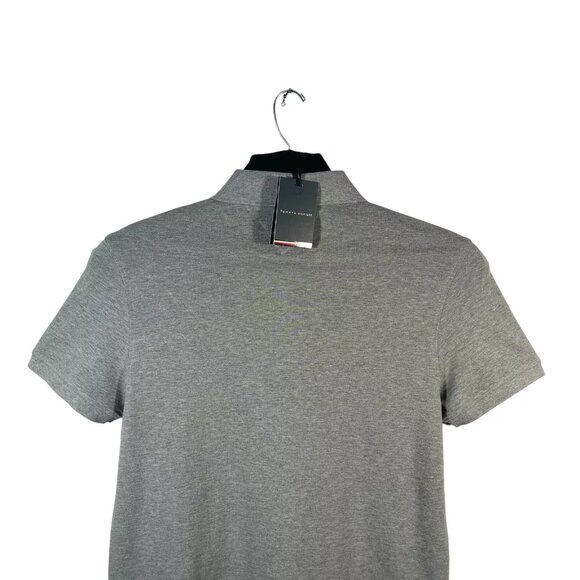 Tommy Hilfiger Men's Polo Shirt Size XL-3XL Heather Gray Slim Fit Stretch Fabric - Picture 3 of 10